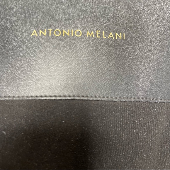 Antonio Melani Pembrookes Braided Back Detail Block Heel Riding Boots Black 8 - Picture 8 of 9